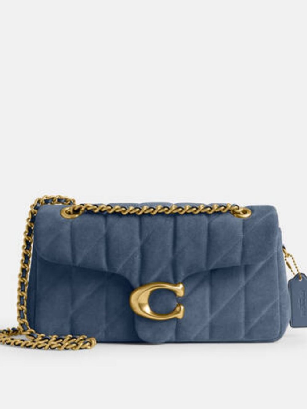 NWT ✅ COACH Tabby Quilted Bag 26 Brushed Cow Leather CW620 LIGHT DENIM ⭐️NWT